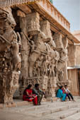 The great Chola temples of Tamil Nadu - The Sri Ranganatha Temple of Srirangam. The mandapa of the sculptures (eastern branch of the fourth courtyard) 